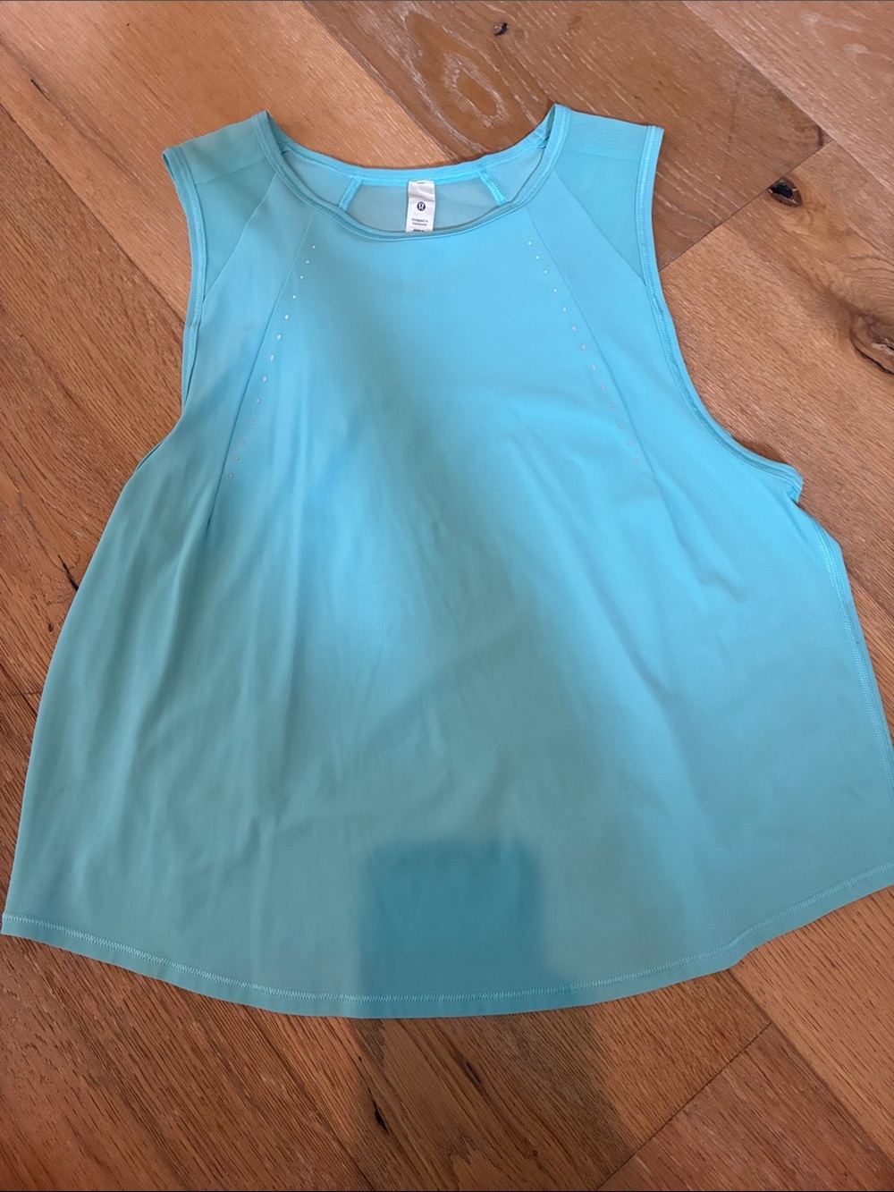 lululemon athletica Aqua Blue Sleeveless Tank - Picture 1 of 3